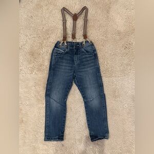 Boys Zara Jeans with Suspenders